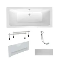 Obdĺžniková vaňa Laguna Nora Plus 160x75 cm akrylát ľavá aj pravá SIKONO1600ANP