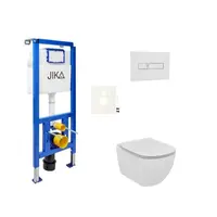 Cenovo zvýhodnený závesný WC set Jika do ľahkých stien / predstenová montáž + WC Ideal Standard Tesi SIKOJSTES1