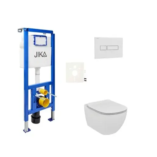 Cenovo zvýhodnený závesný WC set Jika do ľahkých stien / predstenová montáž + WC Ideal Standard Tesi SIKOJSTES1