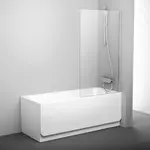 Ravak Pivot vanová zástěna 140x80 cm bright alu 79840c00z1 PVS180TBR