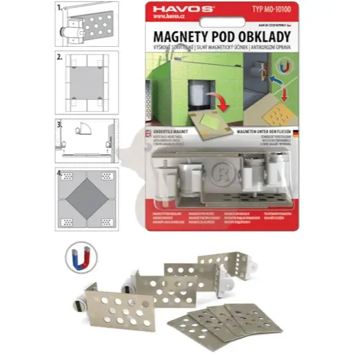 Magnety pod obklady Havos pozink a plast MAGNETYST
