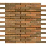 Kamenná mozaika Premium Mosaic Stone oranžová 30x30 cm mat STMOS1575ORW