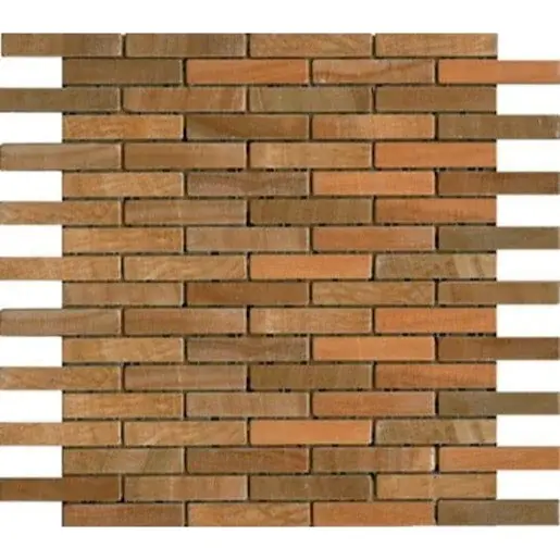 Kamenná mozaika Premium Mosaic Stone oranžová 30x30 cm mat STMOS1575ORW