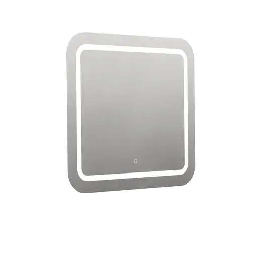 Zaoblené zrkadlo 80x70 cm s LED osvetlením, topná fólia, senzor s nastaviteľnou teplotou 2700-6500K, IP44 ZIL8070KTLEDS