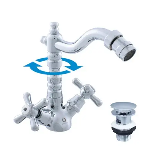 RAV SLEZÁK Morava bidetová batéria s clic-clacom chróm mk121.0/9 MK121.09