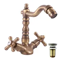 RAV SLEZÁK Morava bidetová batéria s clic-clacom stará mosadz mk121.5/9sm MK121.59SM