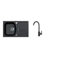 Set drezu a batérie Alveus Record 30 + Tonia / 91 čierna SETA113