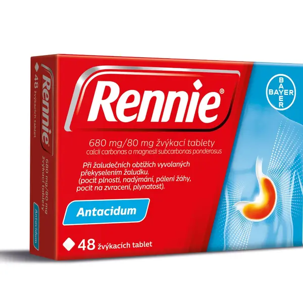 Rennie 48 žvýkacích tablet