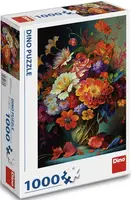 Puzzle Květiny ve váze 1000 dílků - -