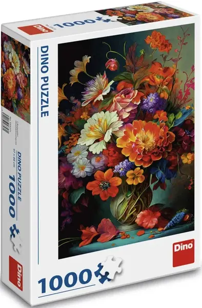 Puzzle Květiny ve váze 1000 dílků - -