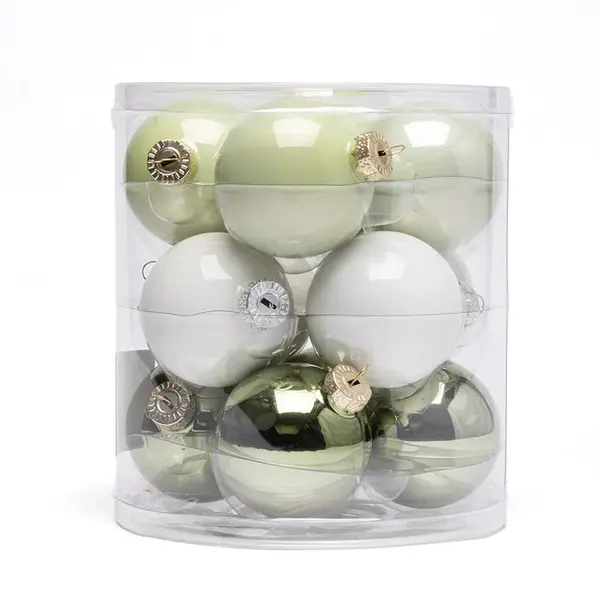 Sada vánočních ozdob ZELINKAVÁ 12 ks, pr. 6 cm