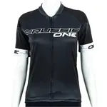 Dámský cyklistický dres s krátkým rukávem Crussis ONE CSW-059 černá/bílá M