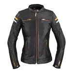 Dámská kožená moto bunda W-TEC Stripe Lady černá XL