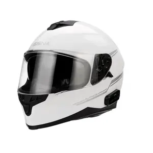 Moto přilba s integrovaným headsetem SENA Outride Shine White lesklá bílá XXL (63-64)