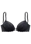 LASCANA Podprsenka  slivková / čierna