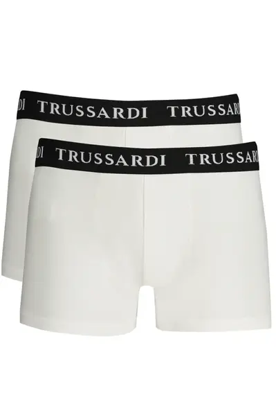 Pánske biele boxerky Trussardi