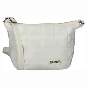 Elegantná prešívaná dámska crossbody kabelka Enrico Benetti Paula - biela
