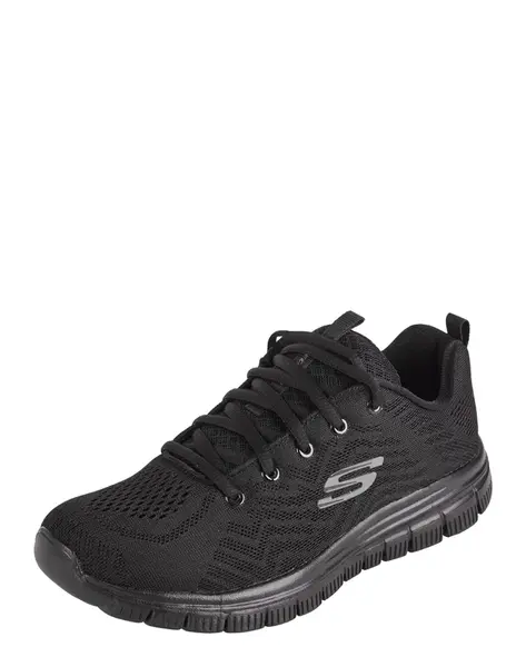 SKECHERS Nízke tenisky 'Graceful Get Connected'  sivá / čierna