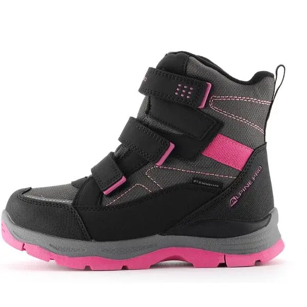 ALPINE PRO NERADO Dětské sněhule, černá, velikost