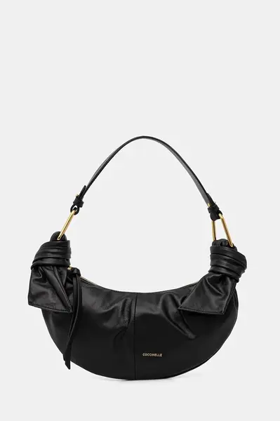 Kožená kabelka Coccinelle FUROSHIKI černá barva, E1 U1A 13 03 01