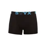 Styx Pánské boxerky long sportovní guma černé (U961) M