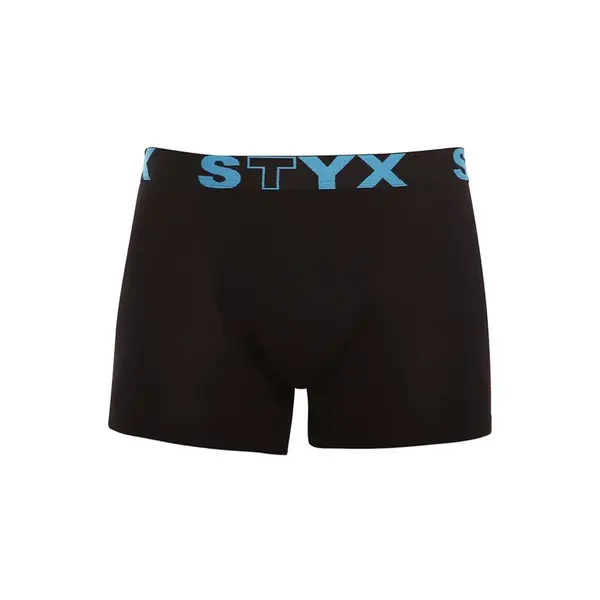 Styx Pánské boxerky long sportovní guma černé (U961) M