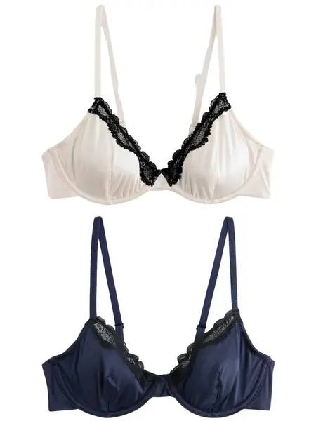 Next Podprsenka  nebielená / námornícka modrá / čierna