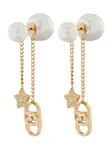 Liu Jo Náušnice  zlatá / perlovo biela