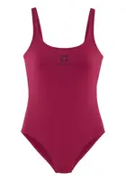 Elbsand Jednodielne plavky  farba lesného ovocia / čierna / biela