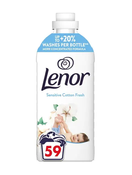 Lenor Sensitive Aviváž Cotton Fresh 1239 ml 59 praní