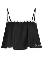 Karl Lagerfeld Top  čierna / biela