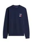 TOMMY HILFIGER Mikina  námornícka modrá / brusnicová / biela