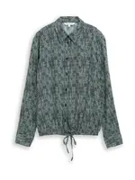 TOM TAILOR Blúzka  mätová / čierna