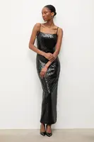 Šaty Answear.LAB černá barva, maxi, přiléhavé