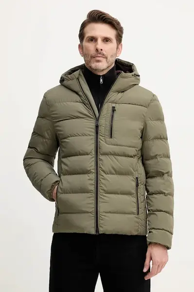 Bunda Geox SNAKE zelená barva, zimní, M5628A T3266