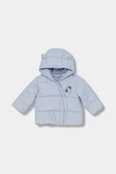 Kojenecká bunda United Colors of Benetton modrá barva, 2WU0AN00U