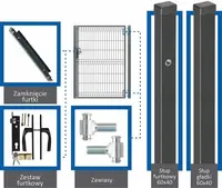 Zostava bránka 1 x 1,5 m WGFUR-T000384 pravá