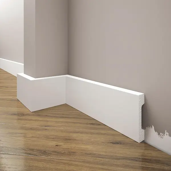 Podlahová lišta  Elegance LPC-23-T101 biely satin