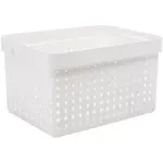 Košík seoul velký bílý 357x268x209