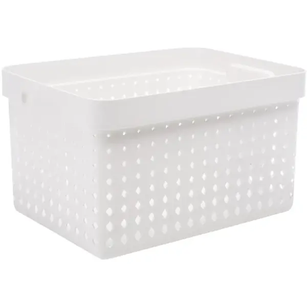 Košík seoul velký bílý 357x268x209