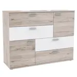 Komoda Skive Dub piesku/Biely