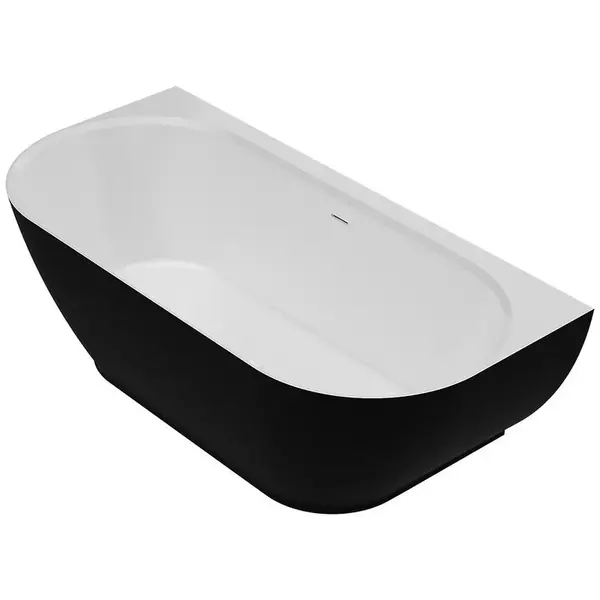 Vana Lesla 168x82 konglomerát černý/bílý mat