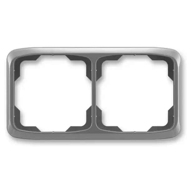 Rámeček 2 násobný vodorovný, Tango, barva kouřová šedá