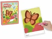 Motýl - Kreativní obrázek tvoření z vlny