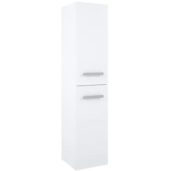 Vysoká skrinka do kúpeľne Perla 35 2D white