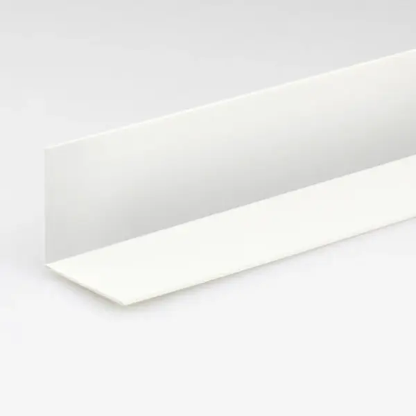 Profil uholníkový PVC biely satina 50x50x100