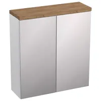 KÚPEĽŇOVÁ ZRKADLOVÁ SKRINKA 60 OVO BIELY POĽSKÝ