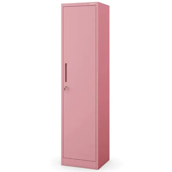 Kovová kancelárska skriňa Alex pastelovoružová