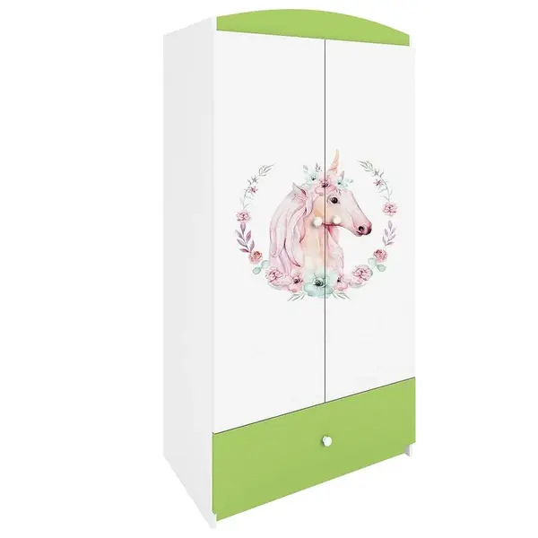 Skriňa Babydreams zelená – Kôň