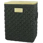 Háčkovaný obdĺžnikový košík xl.36,5×27,5 v4